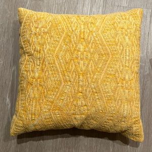 Yellow decor pillows